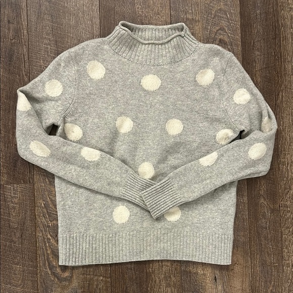 J. Crew Always Polka Dot Merino Sweater - Picture 3 of 8